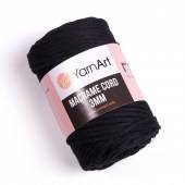 Пряжа Yarn Art MACRAME CORD 3MM (Цвет: 750 черный)