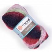 Пряжа Yarn Art AMBIANCE (Цвет: 150 розово-зелено-ягодный)