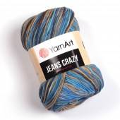 Пряжа Yarn Art JEANS CRAZY (Цвет: 7202 сине-бежево-коричневый)