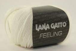 Пряжа Lana Gatto FEELING (Цвет: 10001 белый)