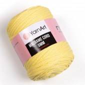 Пряжа Yarn Art MACRAME CORD 5MM (Цвет: 754 светло-желтый)