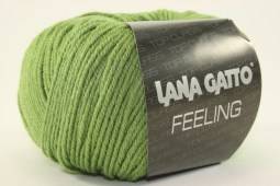 Пряжа Lana Gatto FEELING (Цвет: 14051 зеленый)