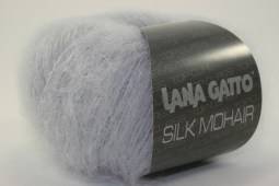 Пряжа Lana Gatto SILK MOHAIR  (Цвет: 6033 светло-серый)