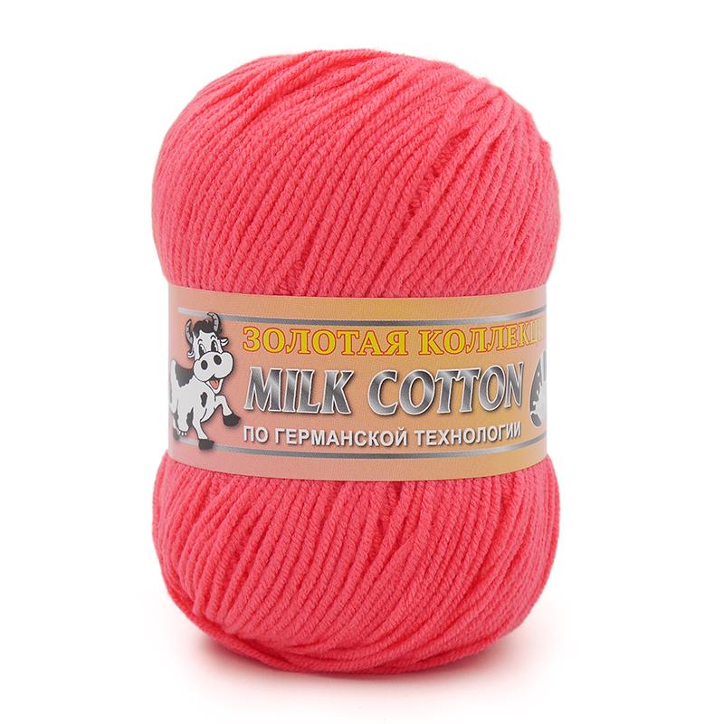 Пряжа Color City MILK COTTON (Цвет: 24 коралловый)