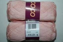 Пряжа Vita Cotton COCO (Цвет: 4317 розовая пудра)