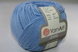 Пряжа Yarn Art JEANS  (Цвет: 15 голубой)