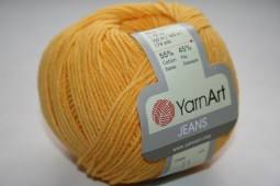 Пряжа Yarn Art JEANS  (Цвет: 35 желтый)