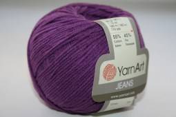 Пряжа Yarn Art JEANS  (Цвет: 50 фиолетовый)