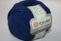 Пряжа Yarn Art JEANS  (Цвет: 54 темно-синий)