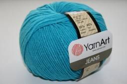 Пряжа Yarn Art JEANS  (Цвет: 55 темная бирюза)
