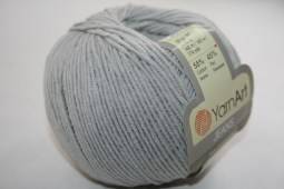 Пряжа Yarn Art JEANS  (Цвет: 49 светло-серый)