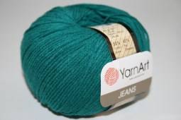 Пряжа Yarn Art JEANS  (Цвет: 63 изумруд)