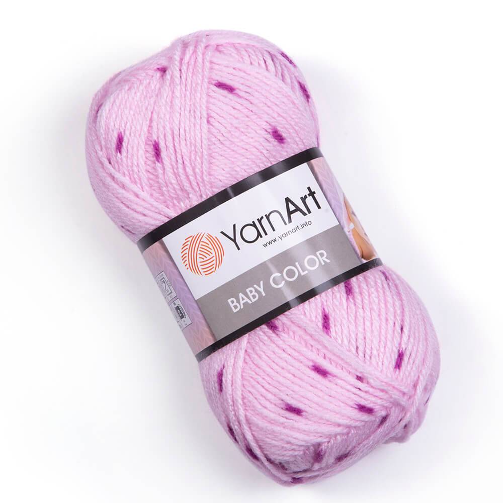 Пряжа Yarn Art BABY COLOR (Цвет: 271 розовый с малин. крап)