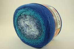 Пряжа Yarn Art FLOWERS (Цвет: 299 т.голубой-бирюза)