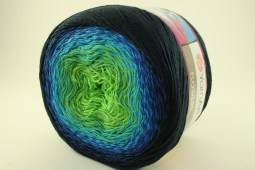 Пряжа Yarn Art FLOWERS (Цвет: 300 синий-салат)