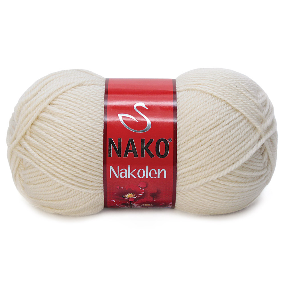 Пряжа Nako NAKOLEN (Цвет: 6383 слоновая кость)