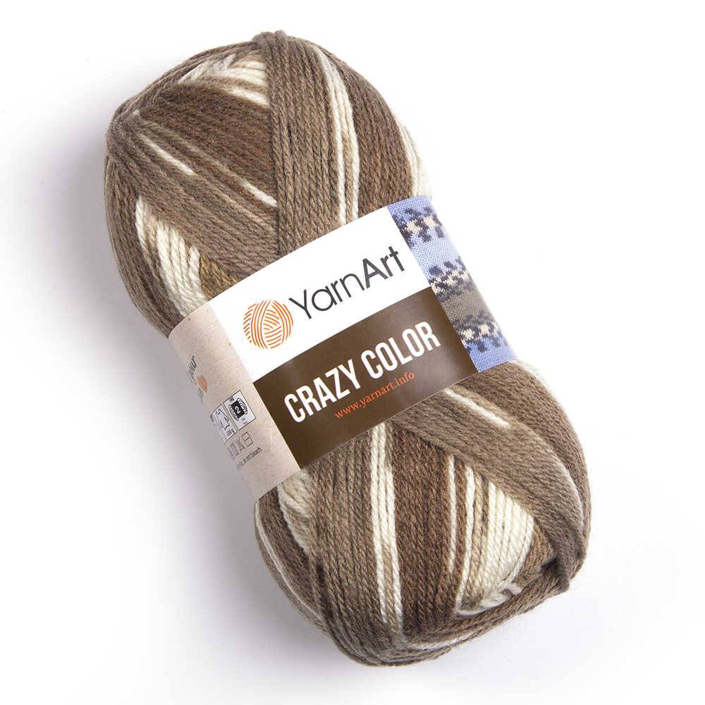 Пряжа Yarn Art CRAZY COLOR (Цвет: 139 коричневый)