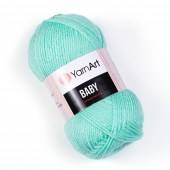 Пряжа Yarn Art BABY (Цвет: 623 зеленая бирюза)