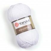 Пряжа Yarn Art ECO COTTON (Цвет: 760 белый)