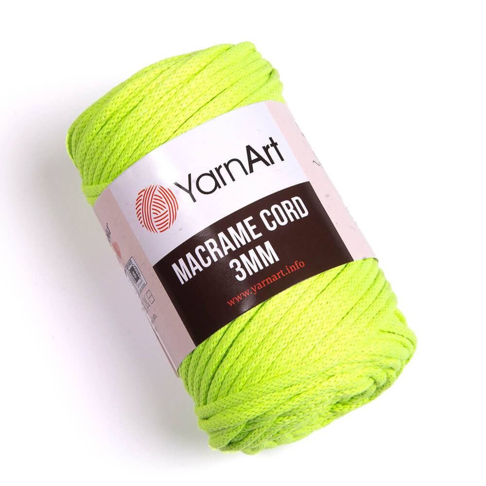 Пряжа Yarn Art MACRAME CORD 3MM (Цвет: 801 яркий салат)