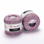 Пряжа Yarn Art VIOLET (Цвет: 504 бело-серо-розовый)