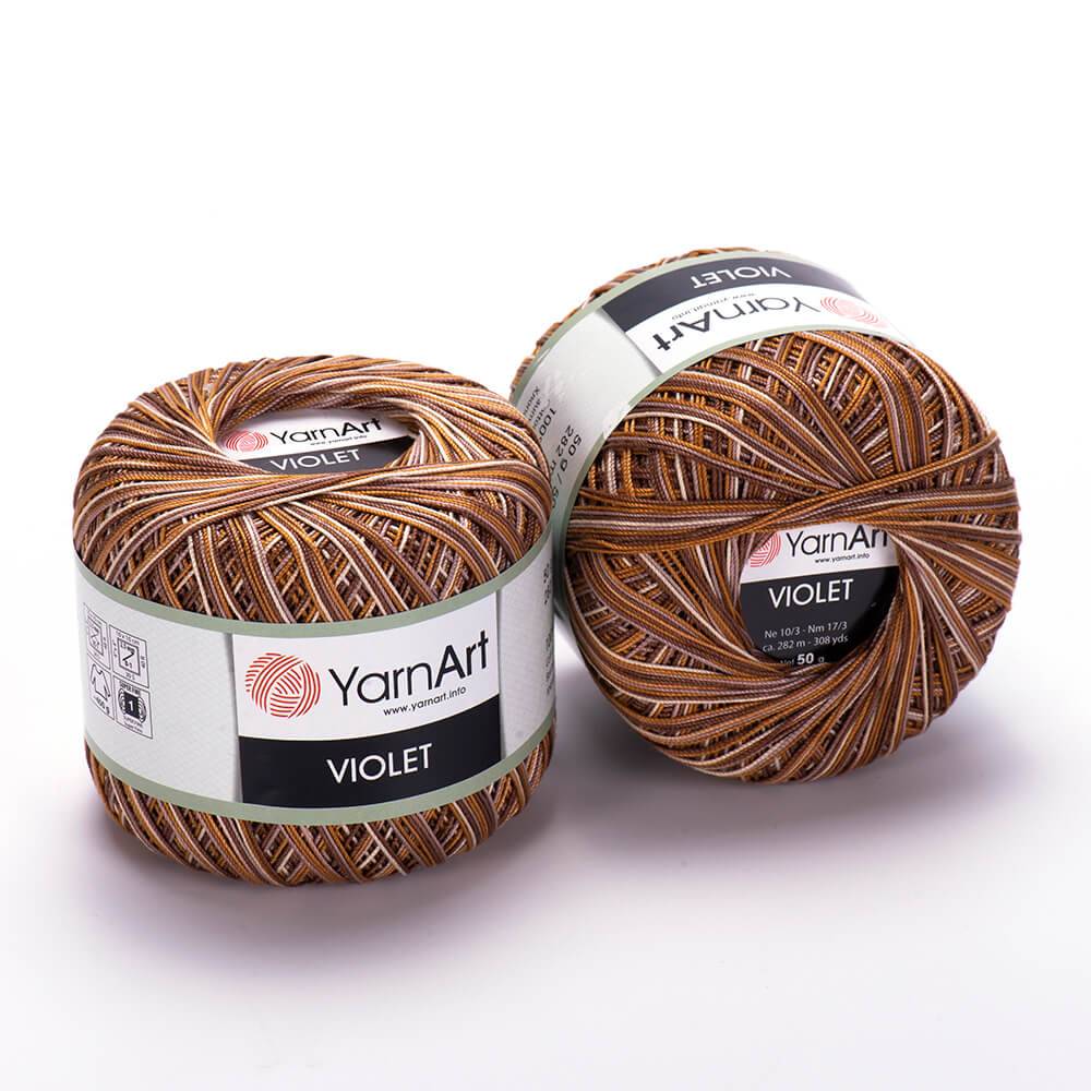 Пряжа Yarn Art VIOLET (Цвет: 506 бело-коричневый)